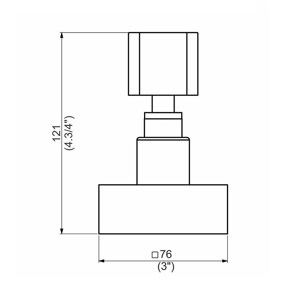 Acabamento Registro Perflex Dom Base Deca Cromado 11641810 - 2