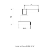 Acabamento Registro Perflex Mais Base Deca Cromado 11644010 - 3