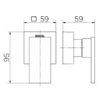 Acabamento Registro Base 3/4 Docol New Edge Cromado 00925706 - 2