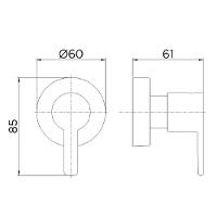 Acabamento Registro 1/2, 3/4 E 1 Docol Gali Cromado 00800006 - 2