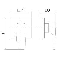Acabamento Registro 1.1/2 Docol Lift Onix 008048ce - 2