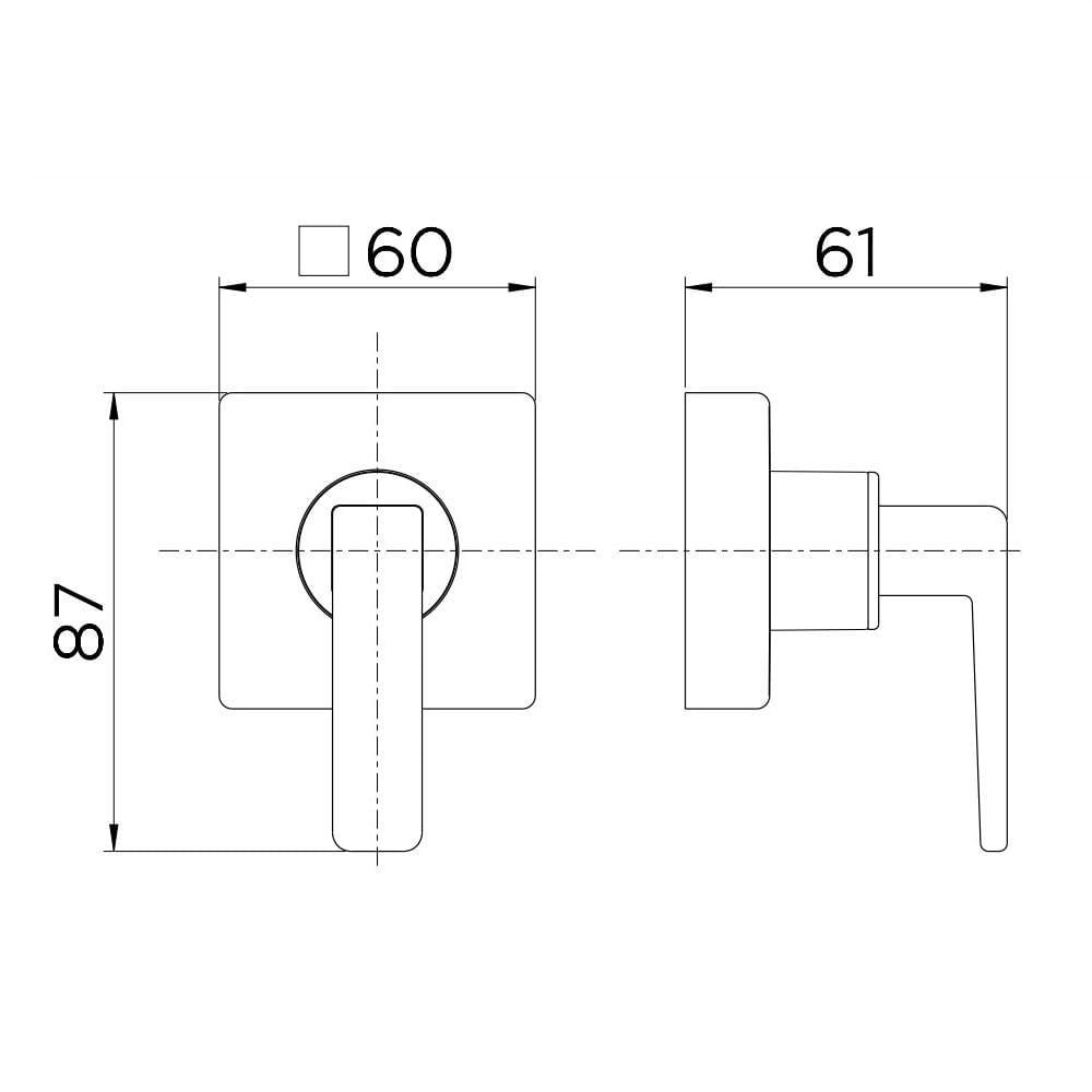 Acabamento Registro 3/4" Docol Stillo Ouro Polido 00823943 - 2