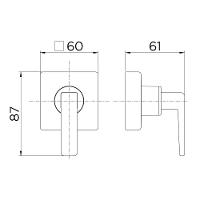 Acabamento Registro 3/4" Docol Stillo Ouro Polido 00823943 - 2