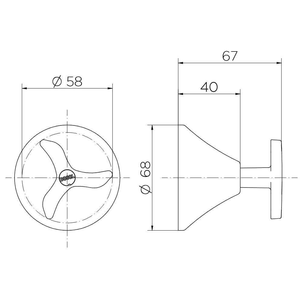 Acabamento Registro Base 1.1/2 Docol Nova Pertutti 00904206 - 2