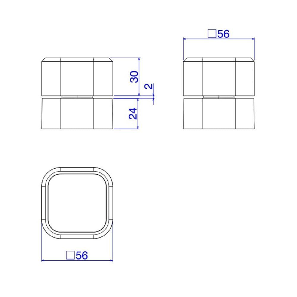 Acabamento Pressão Deca You 1/2 3/4 Bl Mt 4916.bl105.pq.mt - 2
