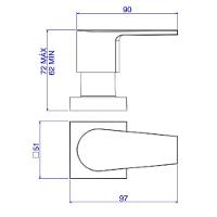 Acabamento Pressão 1/2-3/4 Deca Level Bl Mt 4916.bl26.pq.mt - 2