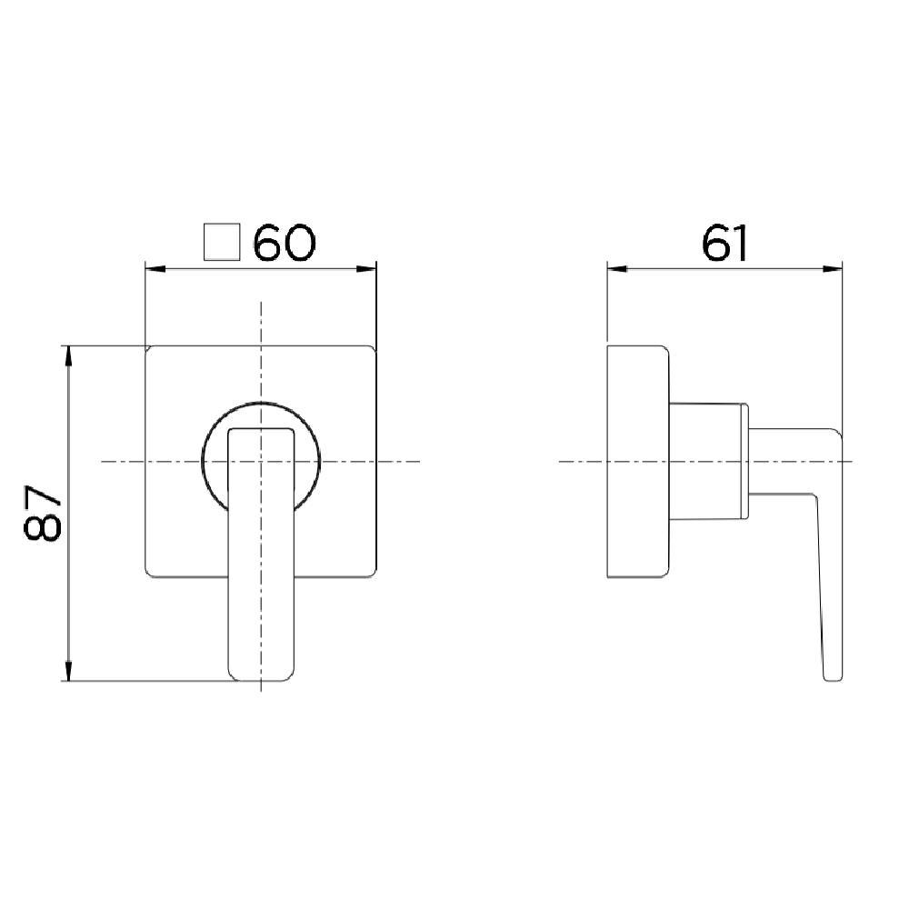 Acabamento Pressão 1/2, 3/4,1 Docol Stillo Cromado 00823906 - 2