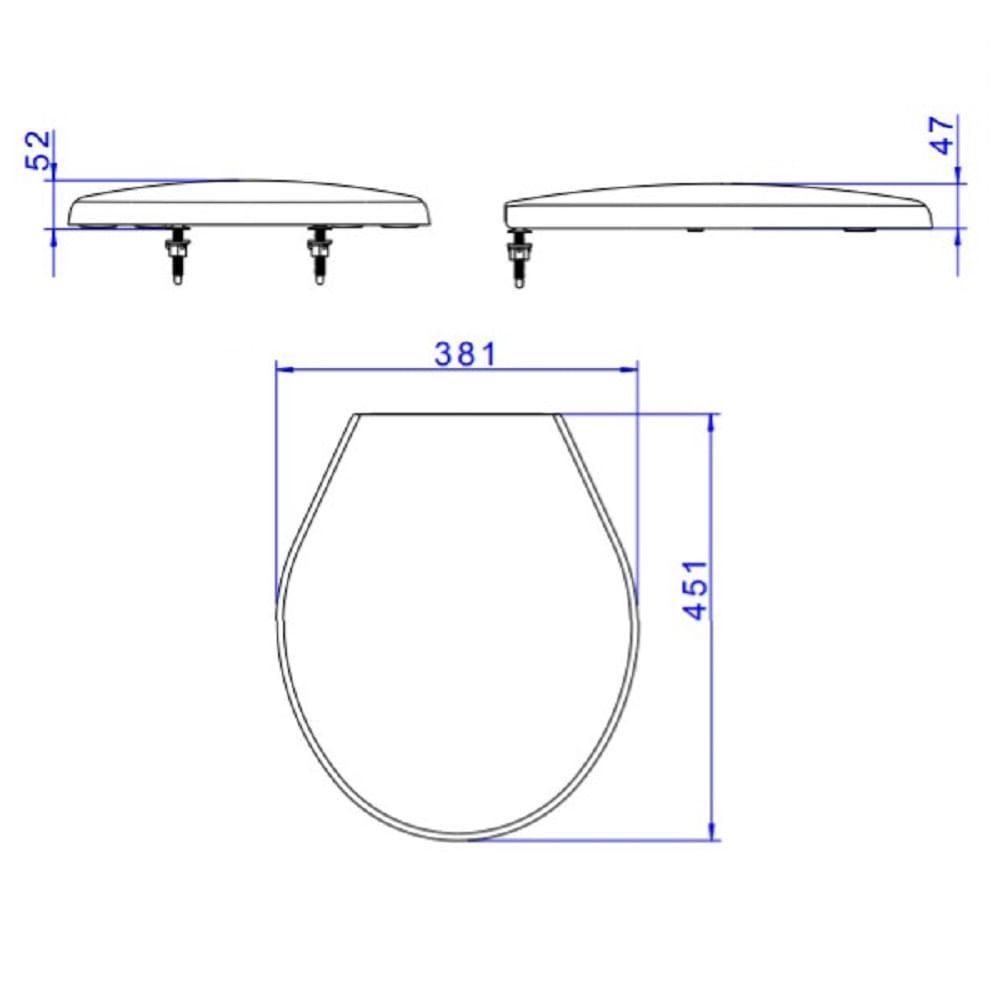 Assento Plástico Deca Branco Gelo Ap.01.17 - 3