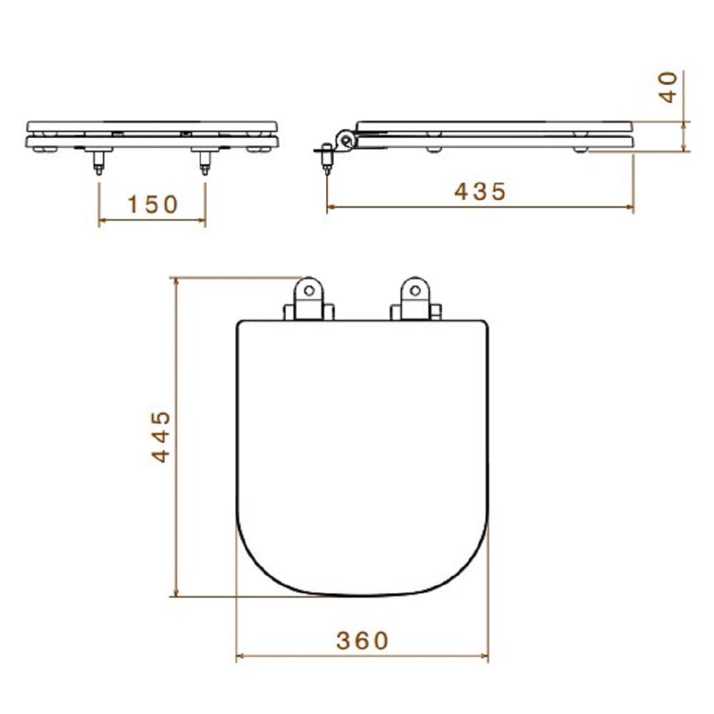 Assento Poliester Deca Axis/quadra ÉBano Fosco Ap.217.bl.94 - 4