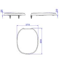 Assento Plastico Deca Fast e Aspen Branco Ap.75.17 - 5