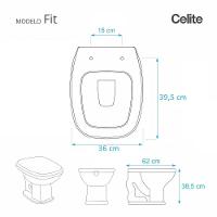 Assento Celite fit pp branco Softclose 9669880010300 - 3