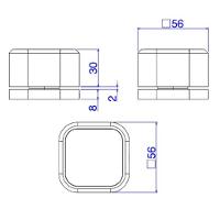 Acionamento Torneira Deca Mesa Quadrada You Inox 4991.inx105 - 2