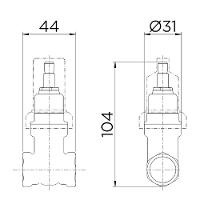 Base Registro De Gaveta Docol 1/2" Dn15 25130500 - 3
