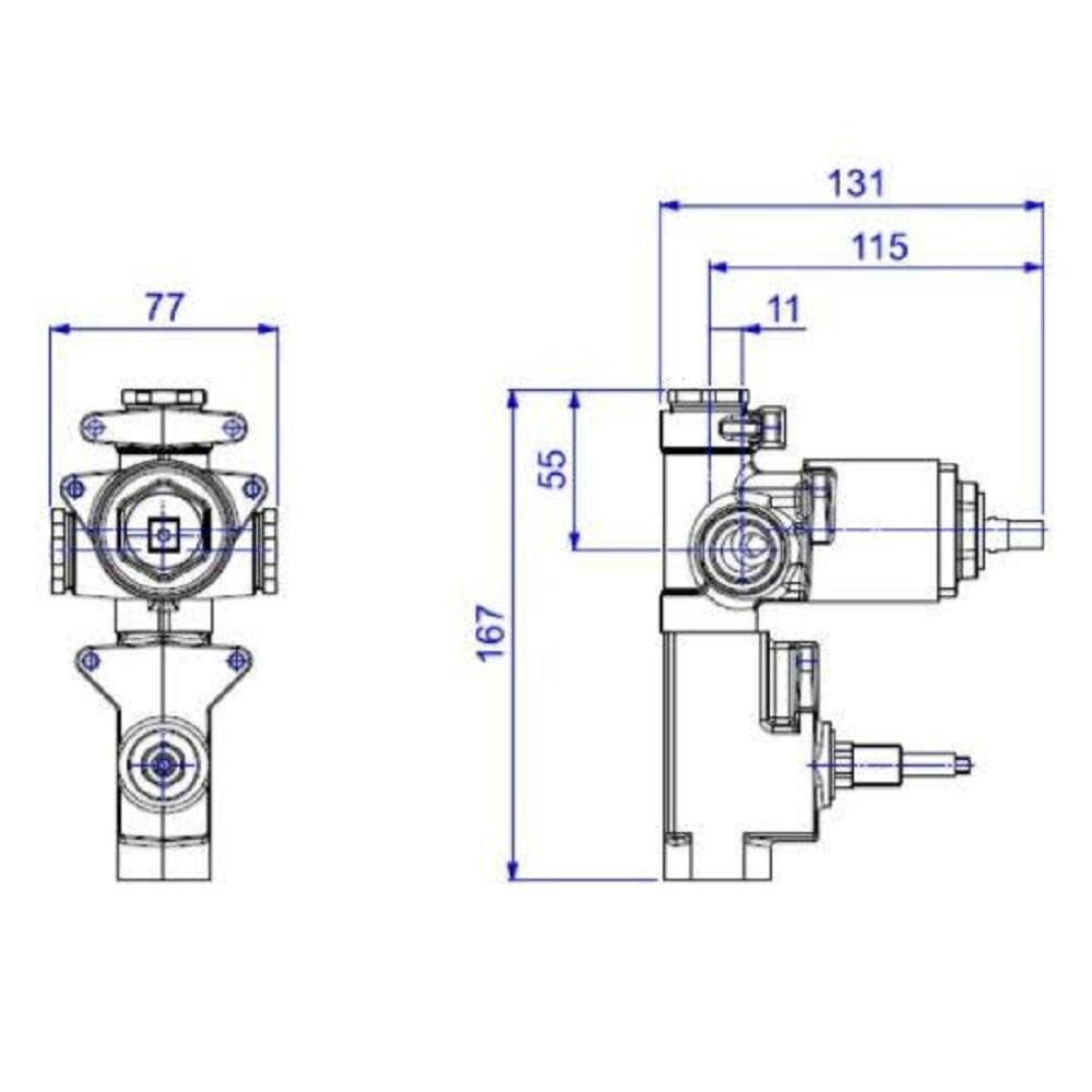 Base Monocomando 4 Vias Com Unico Comando Deca 4494.000 - 2