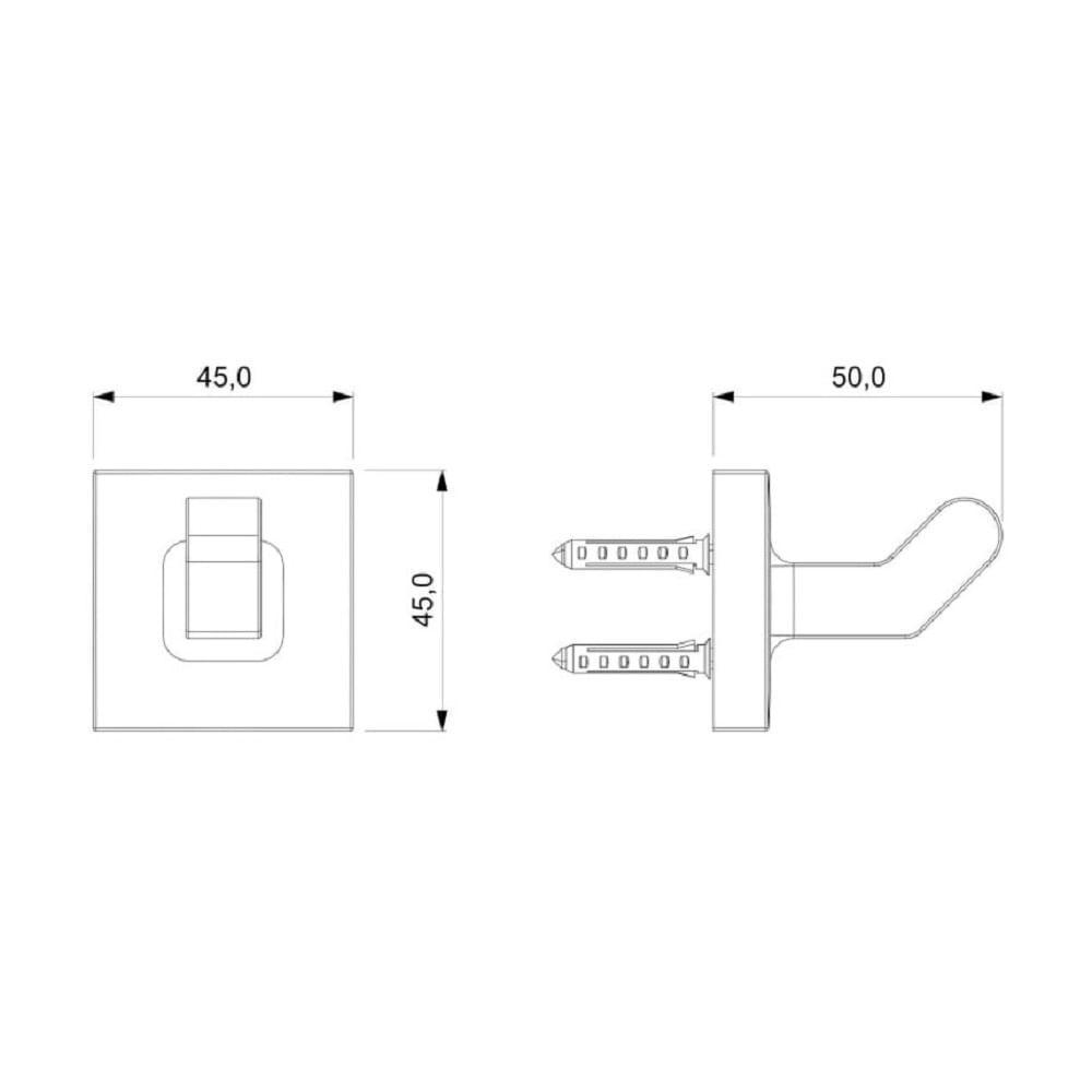 Cabide Banheiro Celite Up Preto Matte B5032cl0r0 - 4
