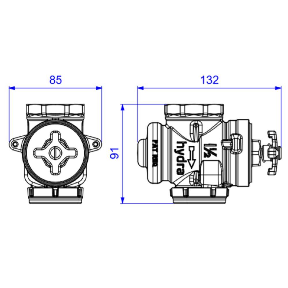 Base Valvula Descarga 11/2 Deca Hydra Max Clean Pro 4550.504 - 7