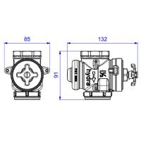 Base Valvula Descarga 11/2 Deca Hydra Max Clean Pro 4550.504 - 5