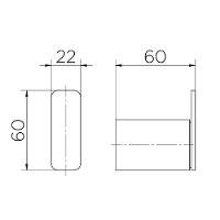 Cabide Banheiro Docol Flat Grafite Escovado 00960970 - 3
