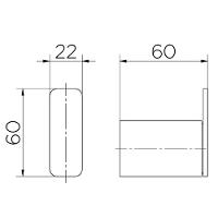 Cabide Banheiro Docol Flat Cobre Escovado 00960969 - 6