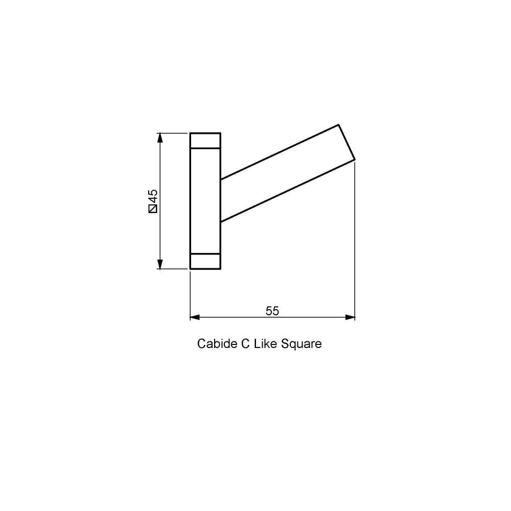 Cabide Para Banheiro Perflex Like Square Cromado 12131110 - 2