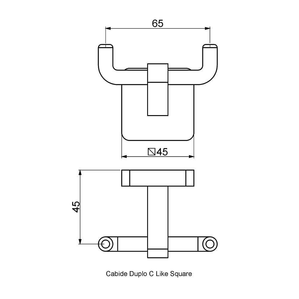 Cabide Duplo Perflex Like Square 12131410 - 4