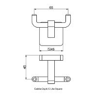 Cabide Duplo Perflex Like Square 12131410 - 4