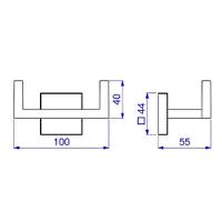 Cabide Duplo Deca Clean Cromado 2062.c.cln - 3