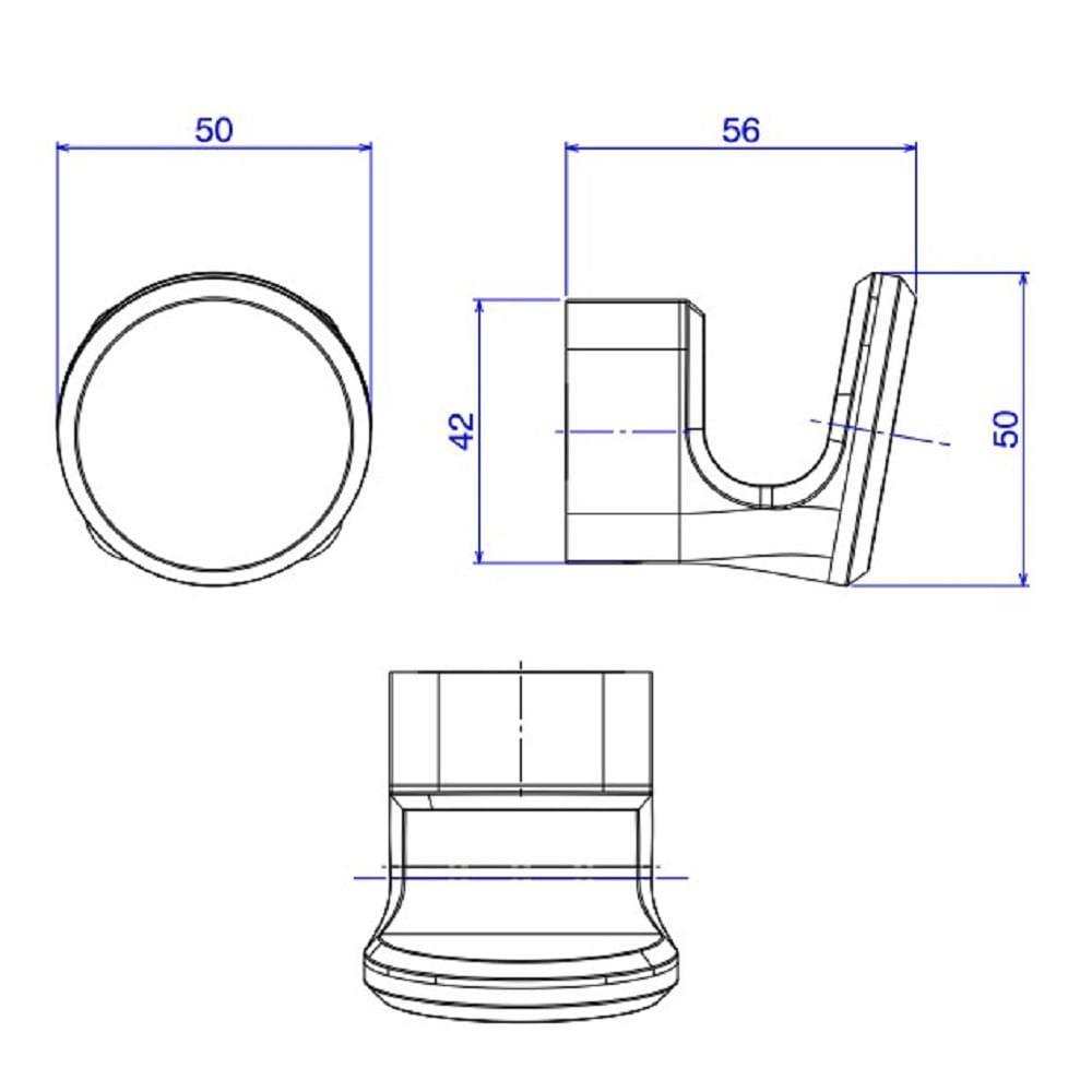 Cabide Deca You Black Matte 2060.bl104.mt - 2