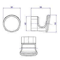 Cabide Deca You Black Matte 2060.bl104.mt - 2