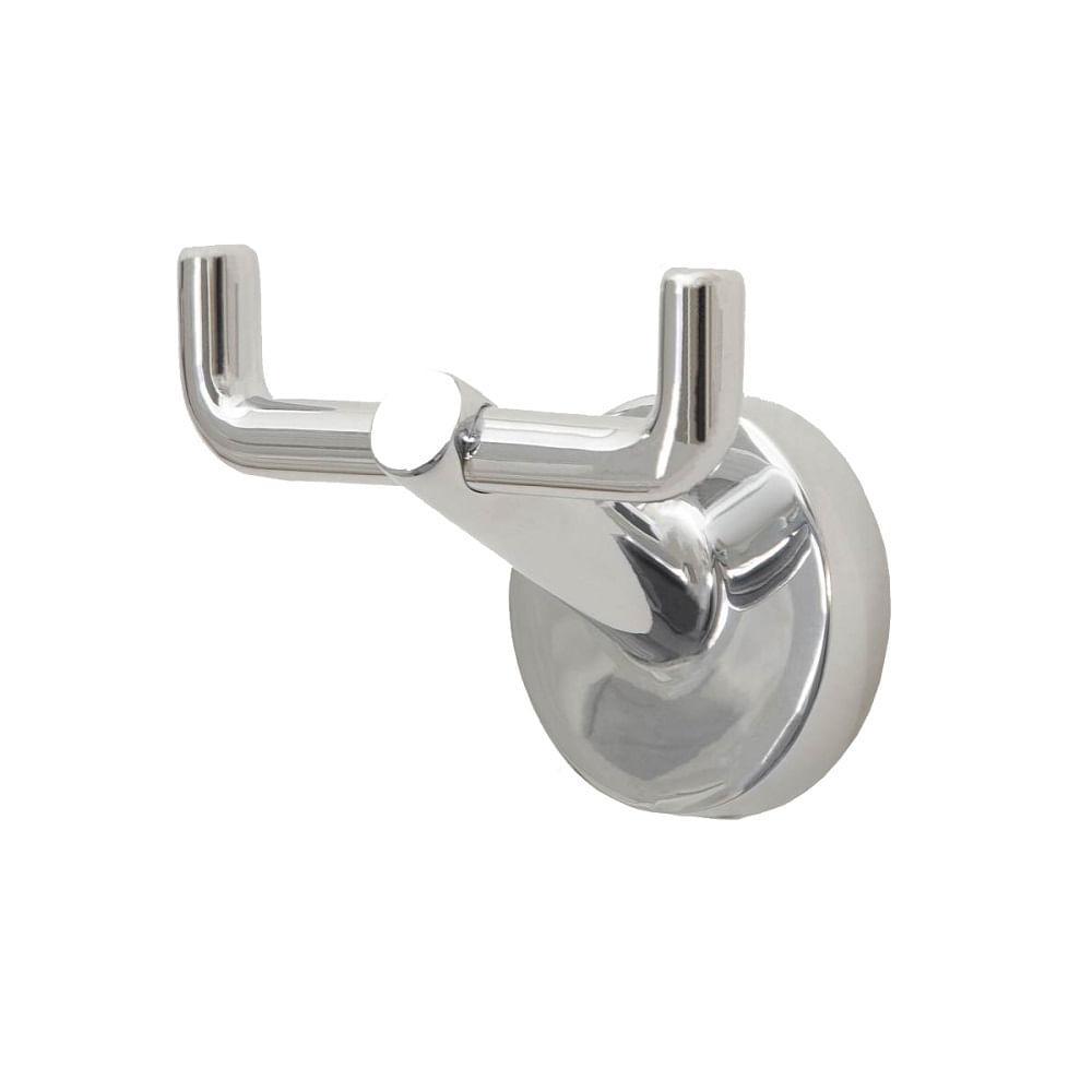 Cabide Duplo Para Banheiro Perflex Like Cromado 12129510 - 1