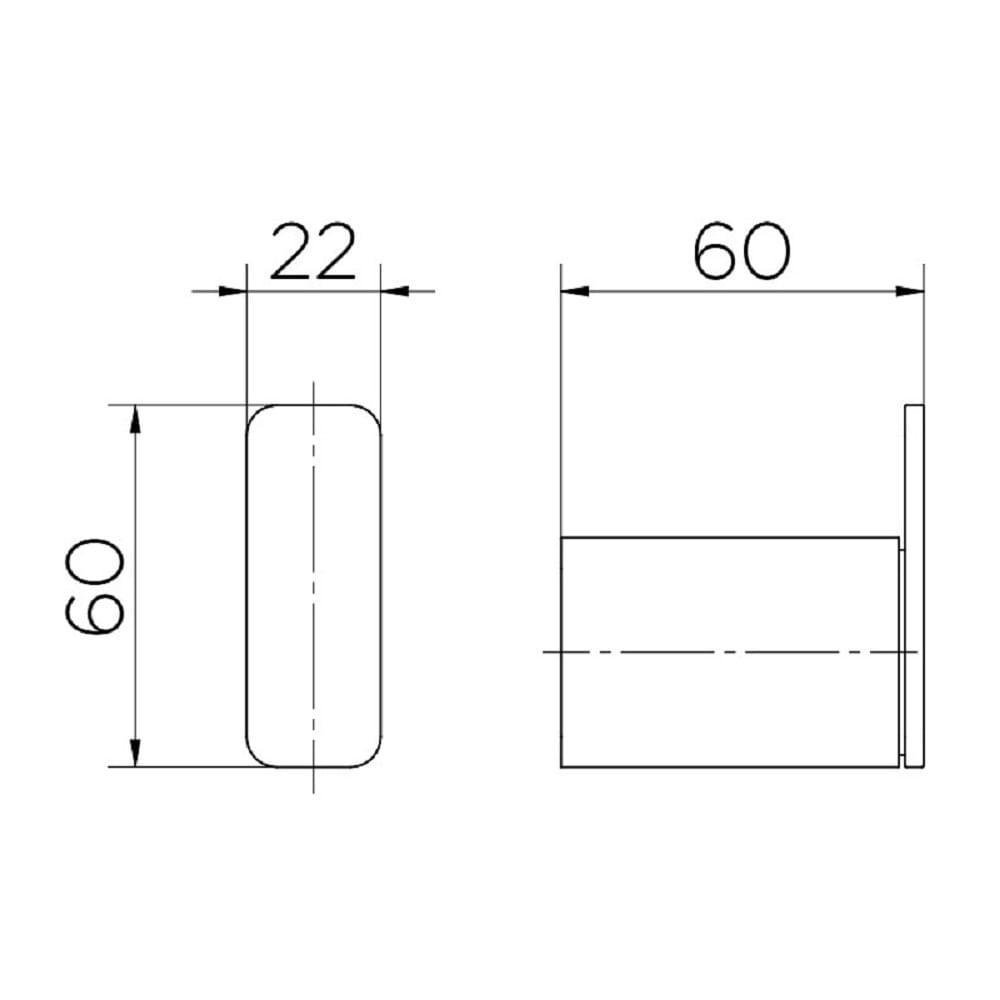 Cabide Banheiro Docol Flat Ônix 009609CE - 3