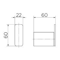 Cabide Banheiro Docol Flat Ônix 009609CE - 3