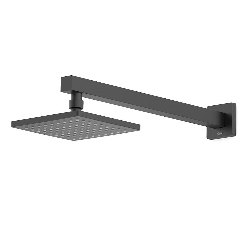 Chuveiro Parede 15cm Celite Flow Preto Matte B5010f3r00 - 2