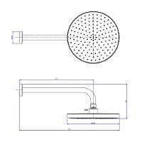 Chuveiro Parede 22cm Deca Flex Max Black Mt 2085.bl.std.mt - 3