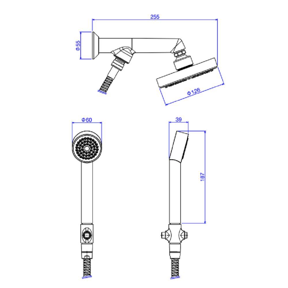 Chuveiro Deca Flex Com Desviador E Ducha Manual Cr 1955.c - 4