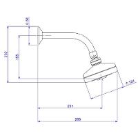 Chuveiro Deca C/tubo Parede Acqua Plus Bl Mt 1990.bl.std.mt - 3