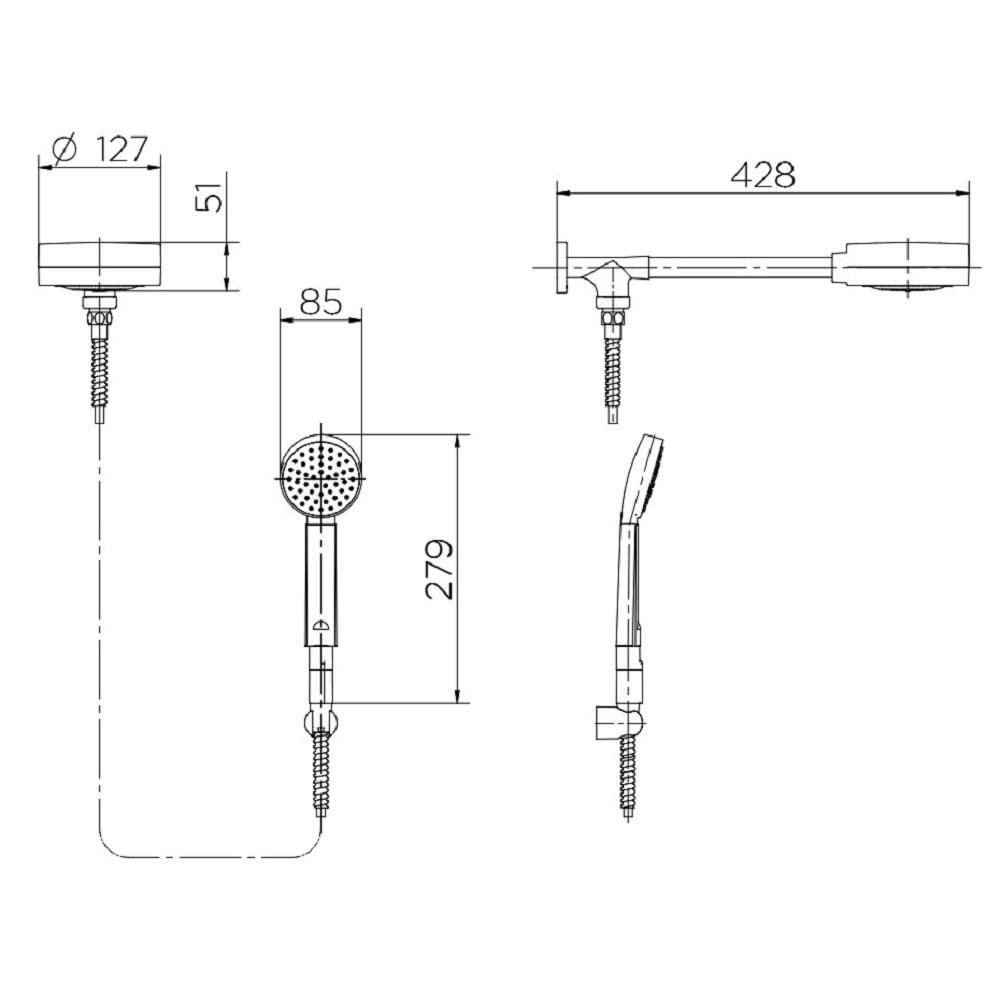 Chuveiro Docol Technoshower Com Desviador Cromado 01511606 - 3