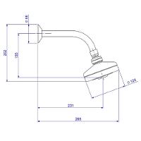 Chuveiro Com Tubo De Parede Deca Acqua Plus Gold 1990.gl.std - 3