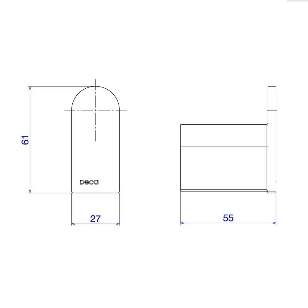 Cabide Parede Deca Versa Red Gold 2060.gl31.rd - 2