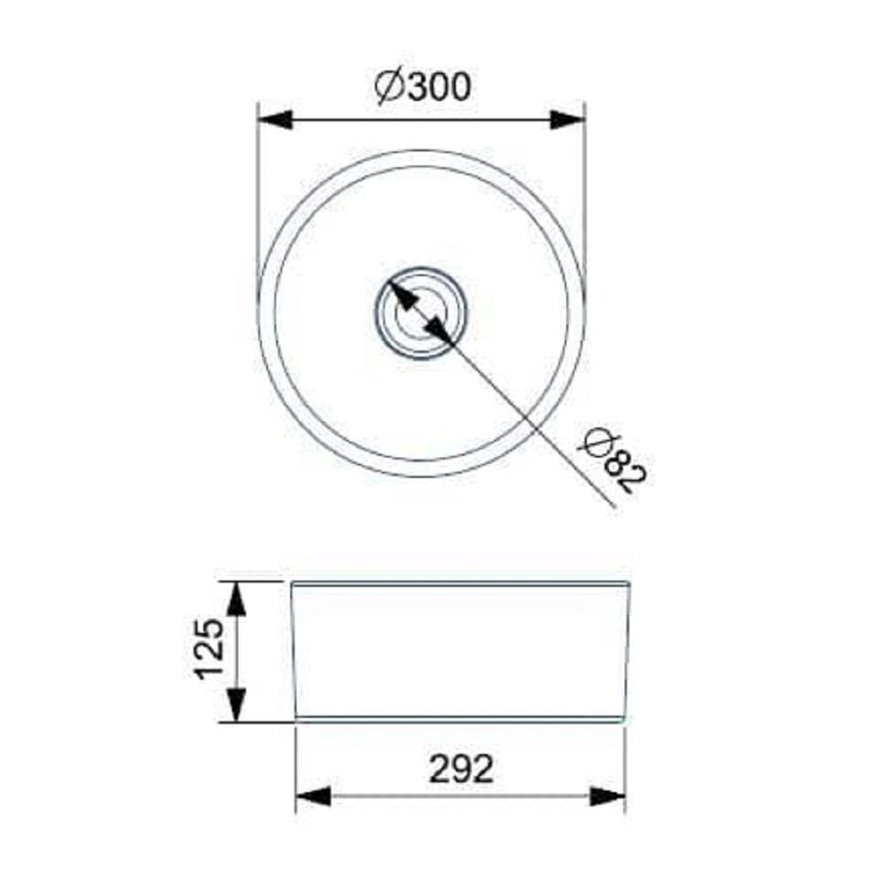 Cuba Apoio 30cm Redonda Roca T1 Terra Stone A32787u070 - 5