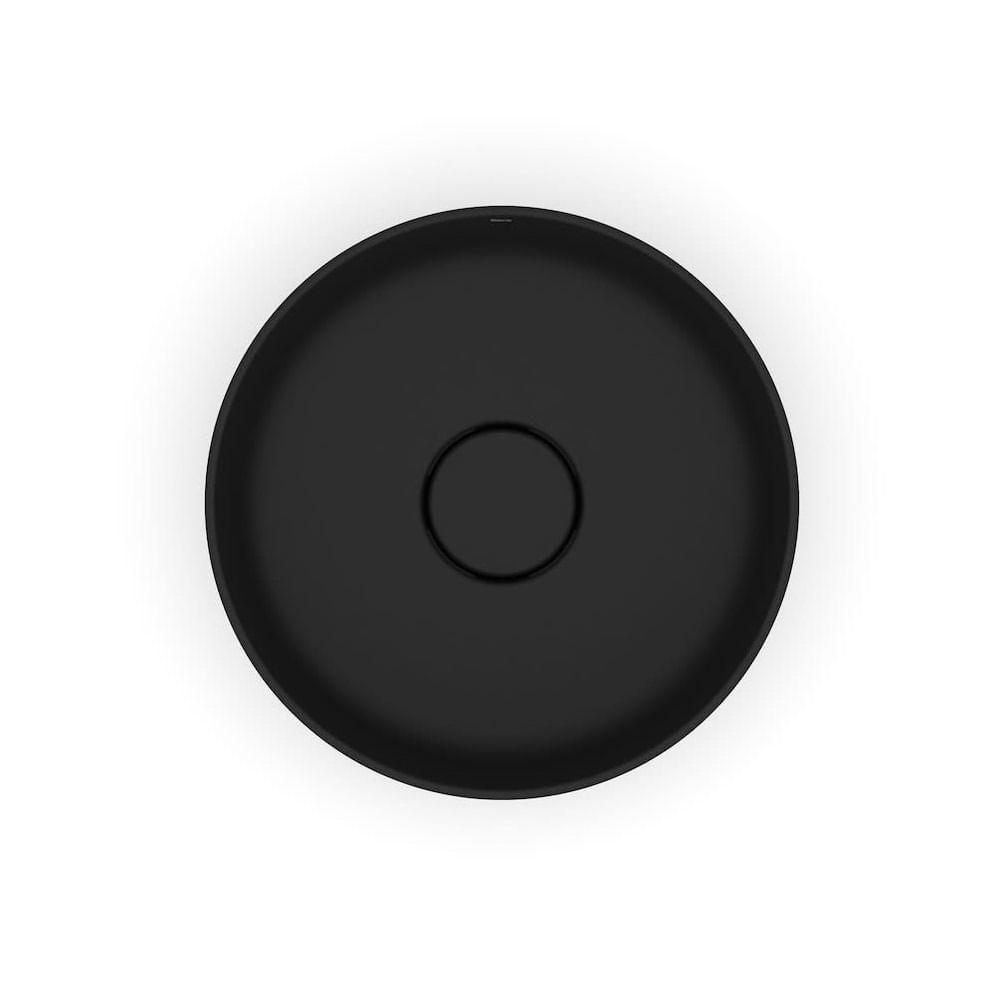 Cuba Apoio 30cm Redonda Roca T1 Terra Matte Black A32787u080 - 2