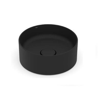 Cuba Apoio 30cm Redonda Roca T1 Terra Matte Black A32787u080