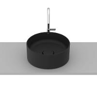 Cuba Apoio 30cm Redonda Roca T1 Terra Matte Black A32787u080 - 5