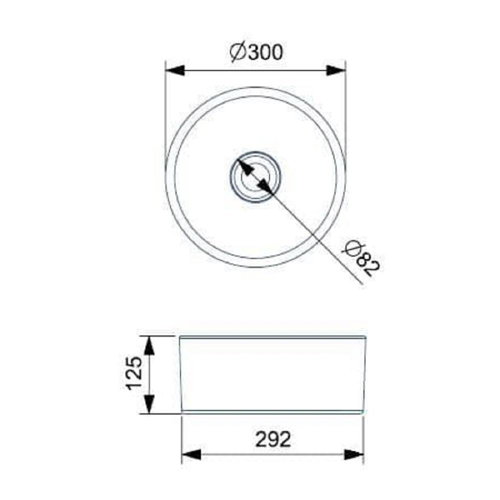 Cuba Apoio 30cm Redonda Roca T1 Terra Beige A32787u650 - 5