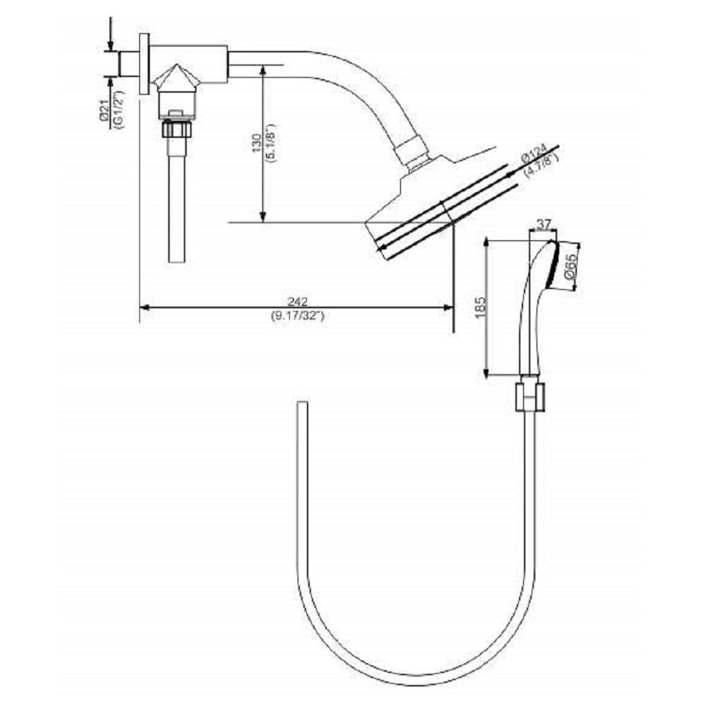 Chuveiro Perflex 1990 Acqua Comfort C/ Ducha Manual 12305910 - 3