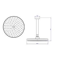 Chuveiro Teto 22cm Deca Flex Max Black Matte 2085.bl.tet.mt - 2