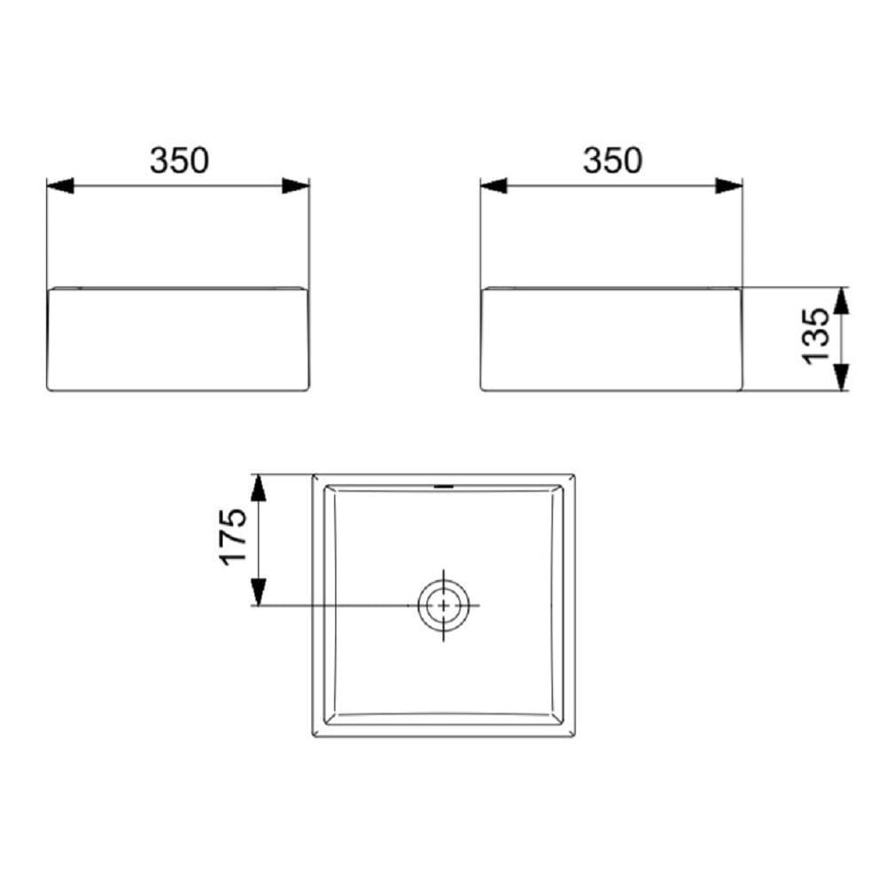 Cuba Celite Apoio S/ Mesa Basic Q5 Branco 1730490017300 - 2