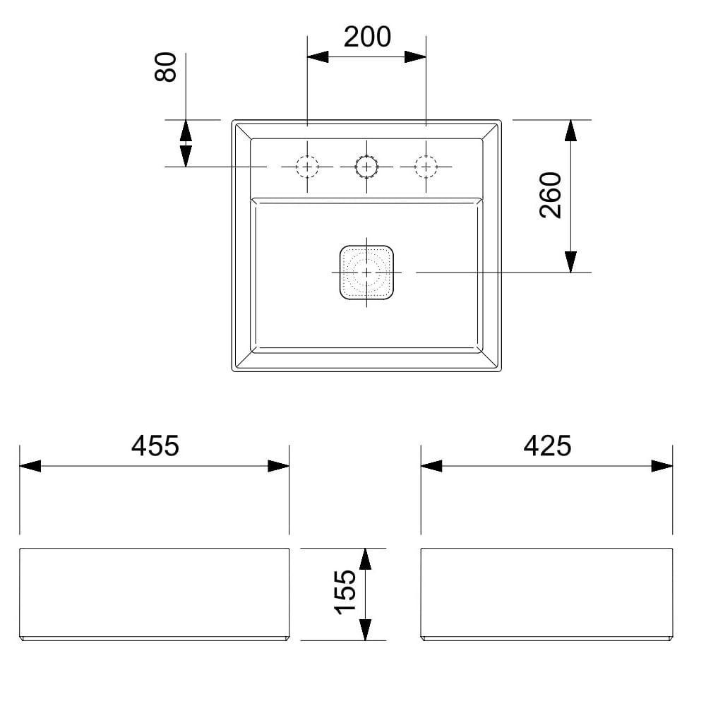 Cuba Apoio Incepa Platinum P6 45x42 Cinza Matte 1450730071108 - 3