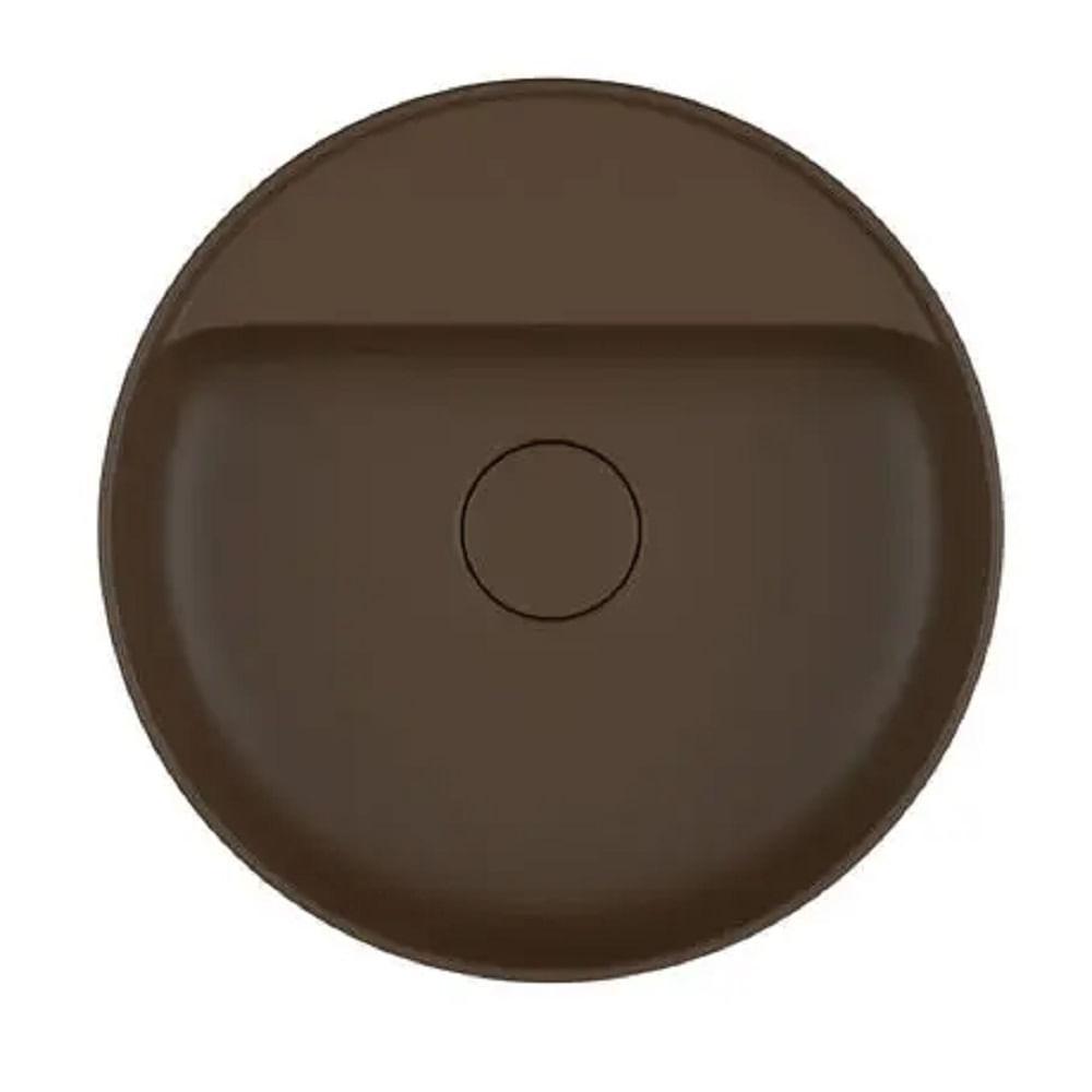 Cuba Apoio Redonda 40cm Deca Slim Marrom Fosco L.12040.m.22 - 2