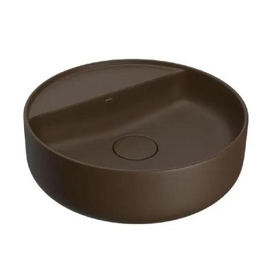 Cuba Apoio Redonda 40cm Deca Slim Marrom Fosco L.12040.m.22